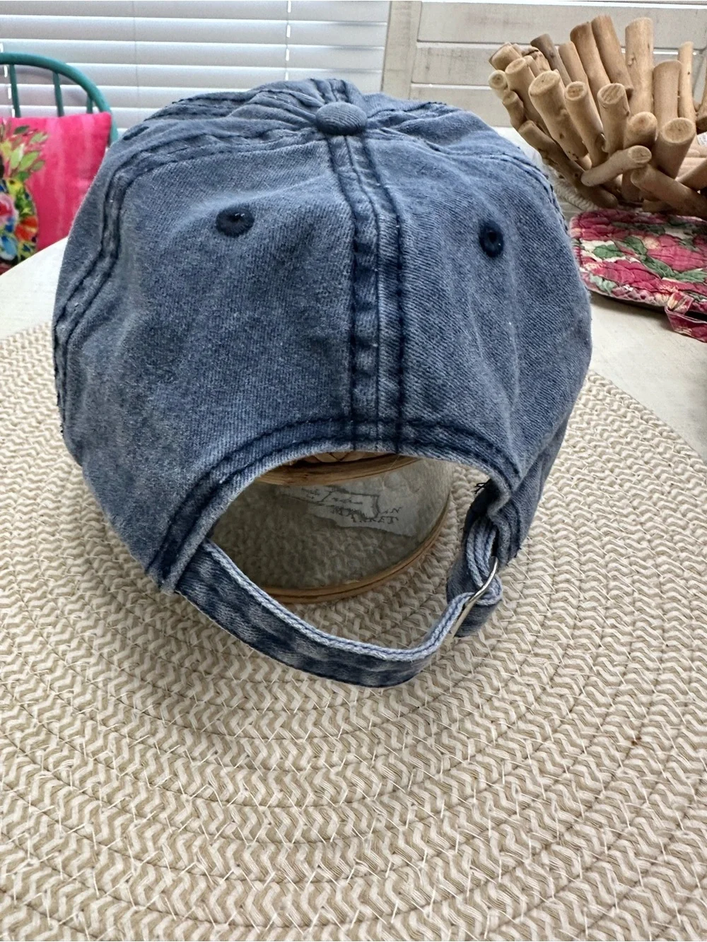 Women’s Navy Blue Palm Tree Baseball Cap